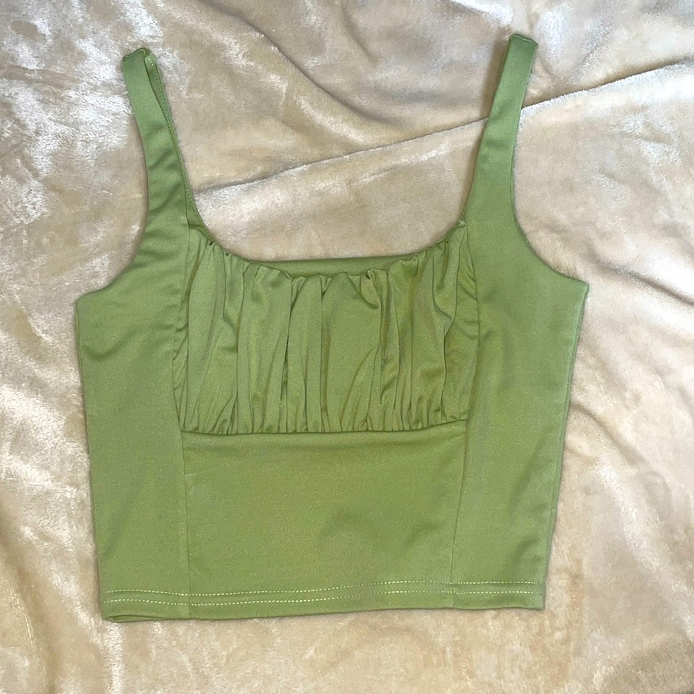 Light Green Crop Top